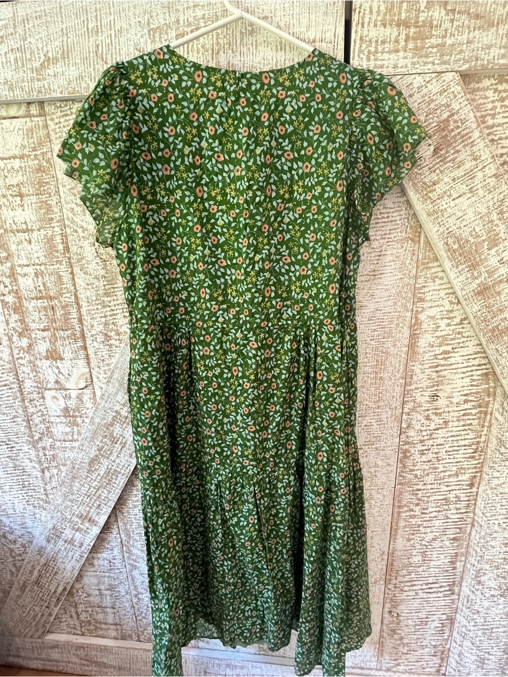 Trovata Birds of Paradise Floral Button-Front Cinch Waist Midi Dress Sz Med NWOT - Picture 3 of 5